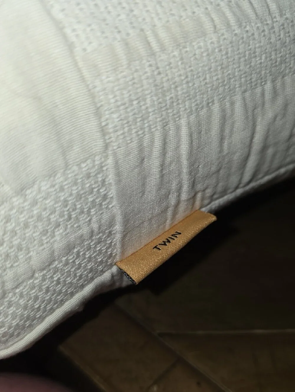 Quince Checkered Matelasse Duvet Cover Set - Twin - Undyed